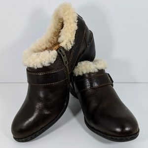 Born Brown Leather Lined Booties 7